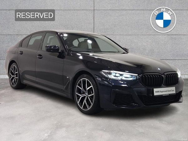 BMW 5-Series Saloon, Petrol Plug-in Hybrid, 2021, Black