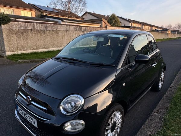 Fiat 500 Hatchback, Petrol, 2016, Black