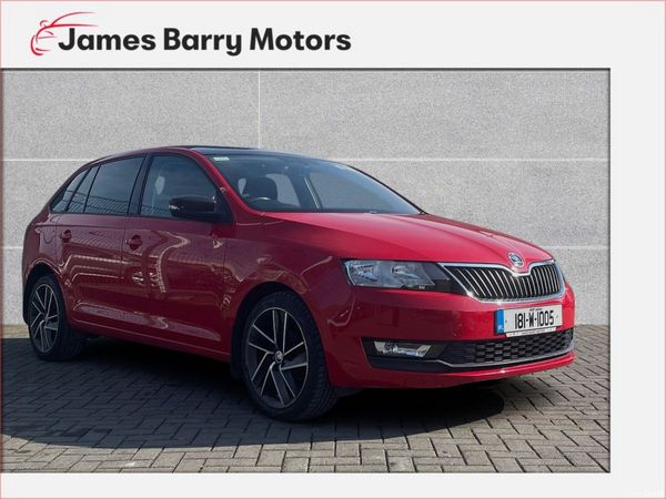 Skoda Rapid Hatchback, Petrol, 2018, Red