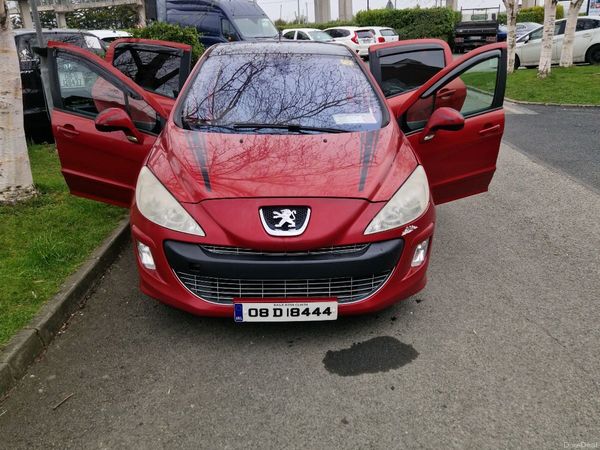 Peugeot 308 Hatchback, Diesel, 2008, Red