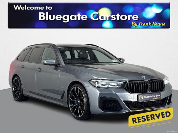 BMW 5-Series Estate, Petrol Hybrid, 2021, Grey
