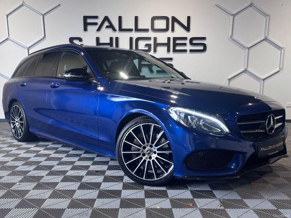 Mercedes-Benz C-Class Estate, Diesel Hybrid, 2017, Blue