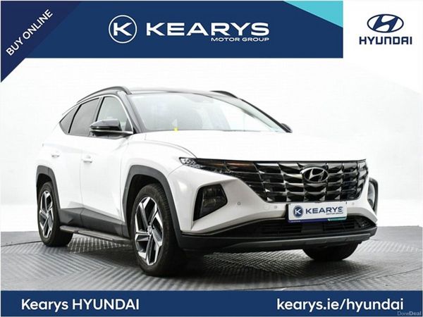 Hyundai Tucson SUV, Petrol Hybrid, 2024, White