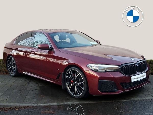 BMW 5-Series Saloon, Diesel, 2022, Red