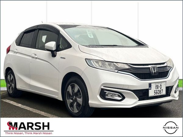 Honda Fit Hatchback, Petrol Hybrid, 2019, White