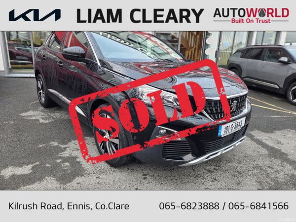 Peugeot 3008 MPV, Petrol, 2018, Black