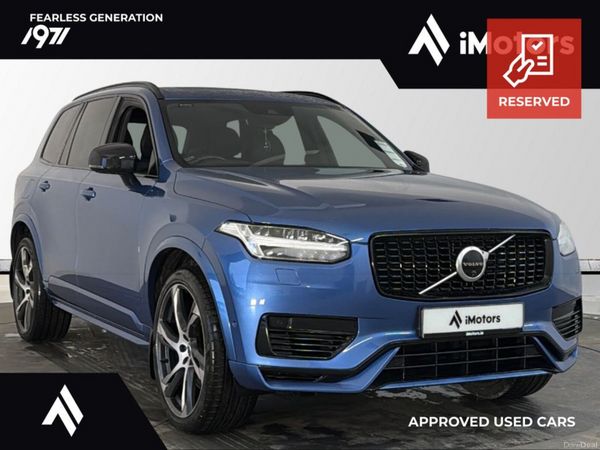 Volvo XC90 SUV, Petrol Plug-in Hybrid, 2019, Blue