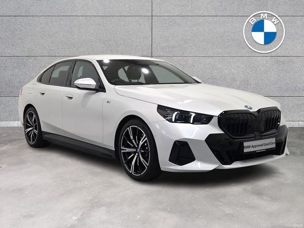 BMW 5-Series Saloon, Petrol Plug-in Hybrid, 2025, White
