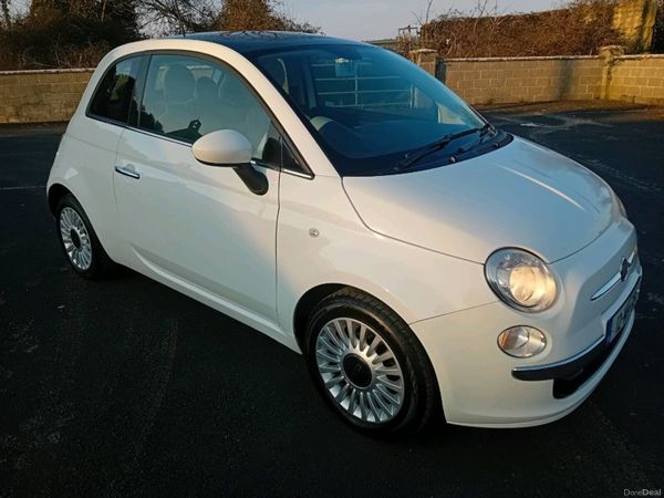 Fiat 500 Hatchback, Petrol, 2012, White