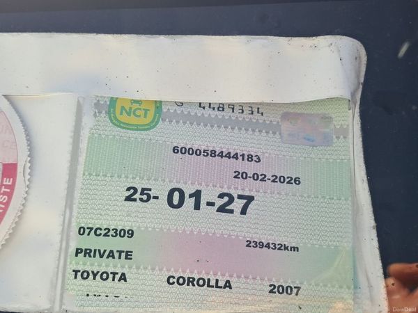 Toyota Corolla Hatchback, Petrol, 2007, Blue