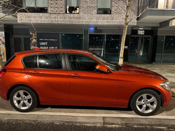 BMW 1-Series Hatchback, Petrol, 2015, Orange