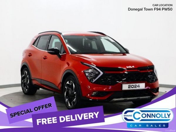 Kia Sportage SUV, Petrol Hybrid, 2024, Red