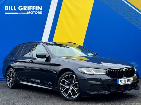 BMW 5-Series Estate, Petrol Plug-in Hybrid, 2023, Black