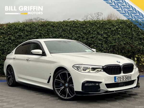 BMW 5-Series Saloon, Petrol Plug-in Hybrid, 2017, White