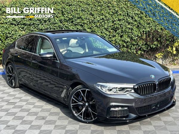BMW 5-Series Saloon, Petrol Plug-in Hybrid, 2017, Grey