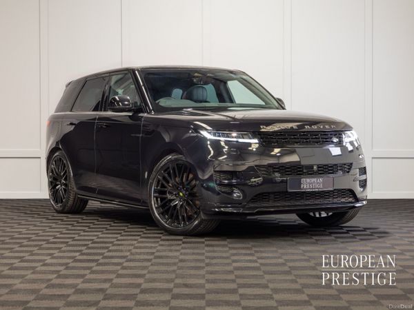 Land Rover Range Rover Sport SUV, Petrol Plug-in Hybrid, 2024, Black
