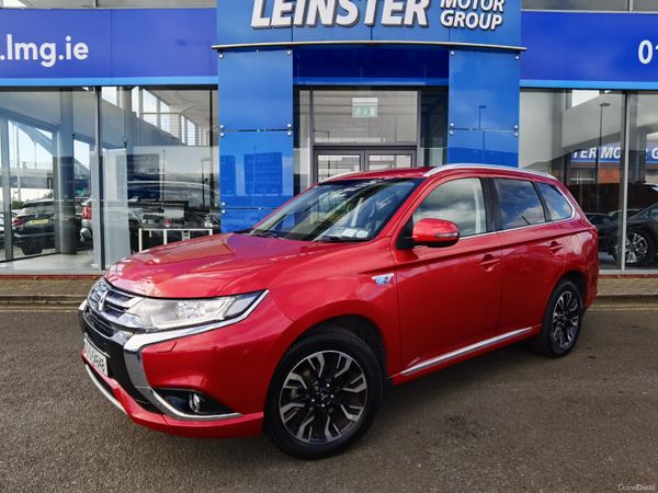 Mitsubishi Outlander SUV, Petrol Plug-in Hybrid, 2017, Red