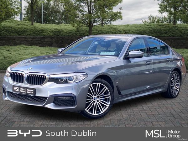 BMW 5-Series Saloon, Petrol Plug-in Hybrid, 2020, Blue