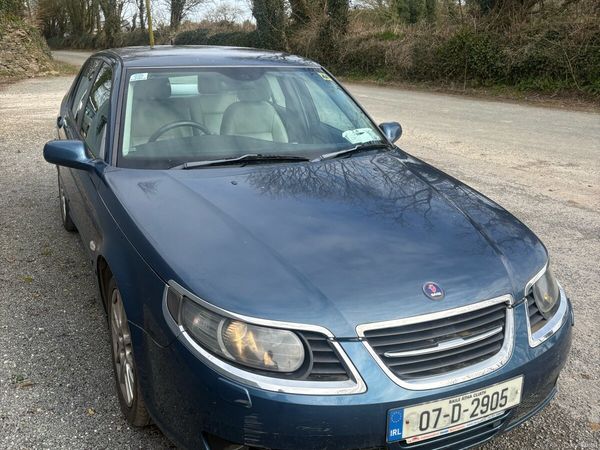 Saab 9-5 Saloon, Ethanol Petrol, 2007, Blue