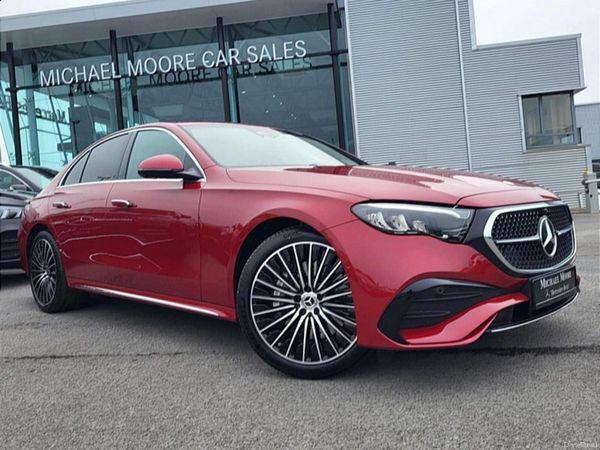 Mercedes-Benz E-Class Saloon, Diesel Plug-in Hybrid, 2026, Red
