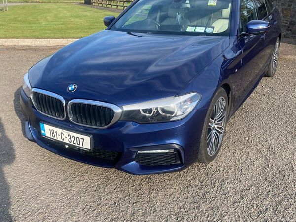 BMW 5-Series Estate, Diesel, 2018, Blue