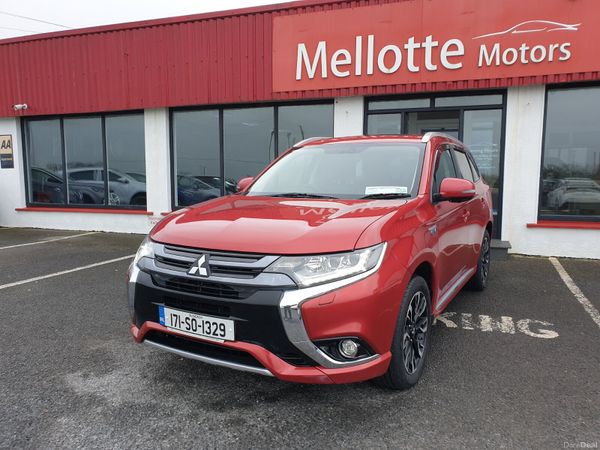 Mitsubishi Outlander SUV, Petrol Plug-in Hybrid, 2017, Red