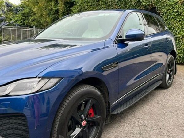 Jaguar F-Pace SUV, Petrol Plug-in Hybrid, 2021, Blue