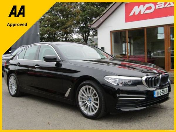 BMW 5-Series Saloon, Petrol Plug-in Hybrid, 2018, Black