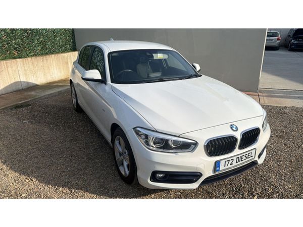 BMW 1-Series Hatchback, Diesel, 2017, White