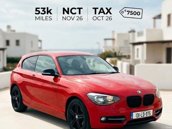 BMW 1-Series Hatchback, Petrol, 2013, Red