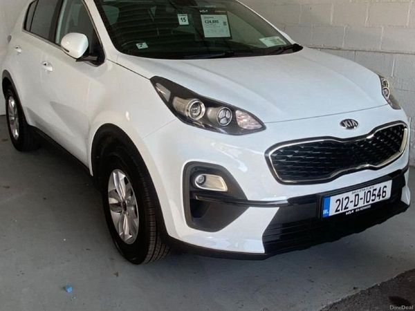 Kia Sportage SUV, Diesel Hybrid, 2021, White