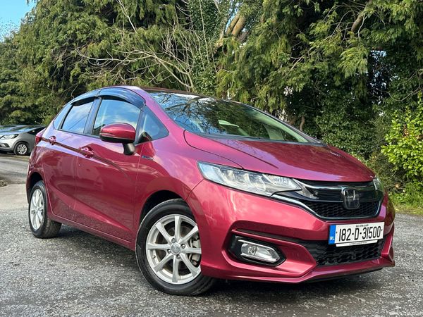 Honda Fit Hatchback, Petrol Hybrid, 2018, Red