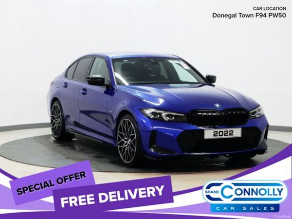 BMW 3-Series Saloon, Petrol Hybrid, 2022, Blue
