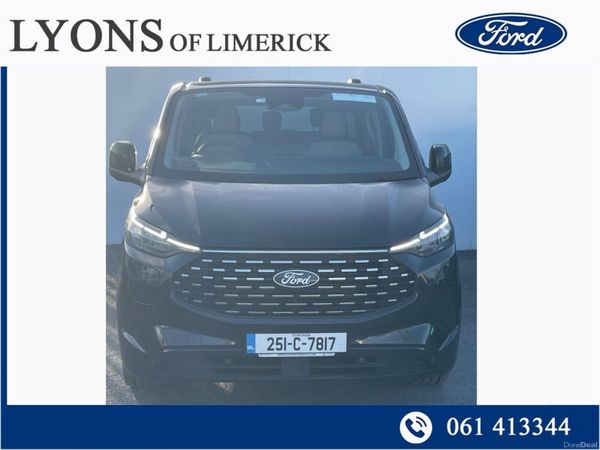 Ford Tourneo Custom MPV, Petrol Plug-in Hybrid, 2025, Black