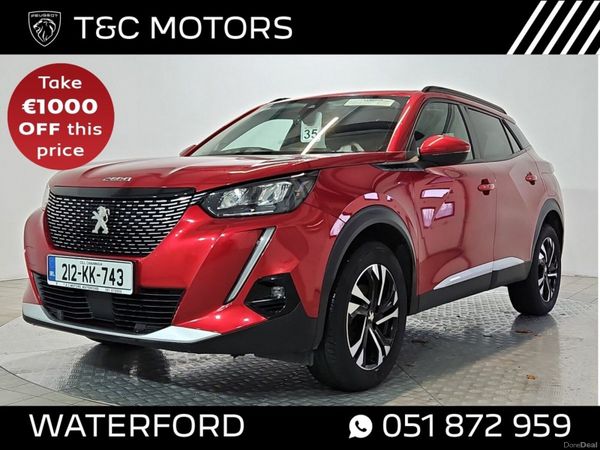 Peugeot 2008 SUV, Petrol, 2021, Red
