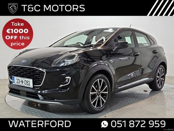 Ford Puma SUV, Petrol Hybrid, 2023, Black