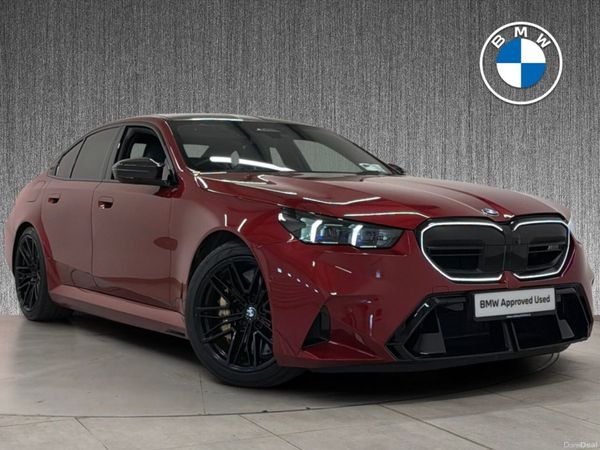 BMW M5 Saloon, Petrol Plug-in Hybrid, 2024, Red