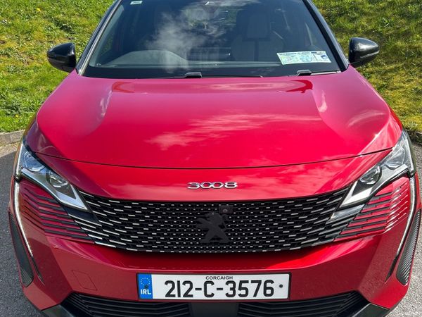 Peugeot 3008 MPV, Petrol Plug-in Hybrid, 2021, Red
