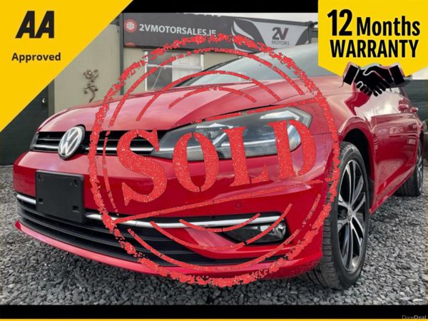 Volkswagen Golf Hatchback, Petrol, 2019, Red