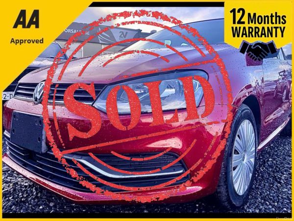 Volkswagen Polo Hatchback, Petrol, 2015, Red