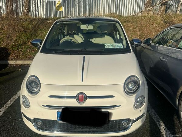 Fiat 500 Hatchback, Petrol, 2017, White