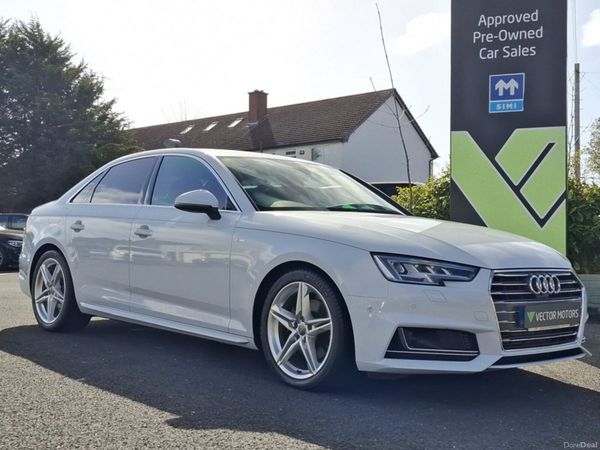 Audi A4 Saloon, Petrol, 2017, White