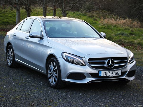 Mercedes-Benz C-Class Saloon, Petrol Plug-in Hybrid, 2017, Silver
