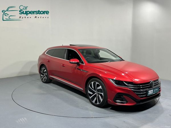 Volkswagen Arteon Estate, Petrol Hybrid, 2021, Red