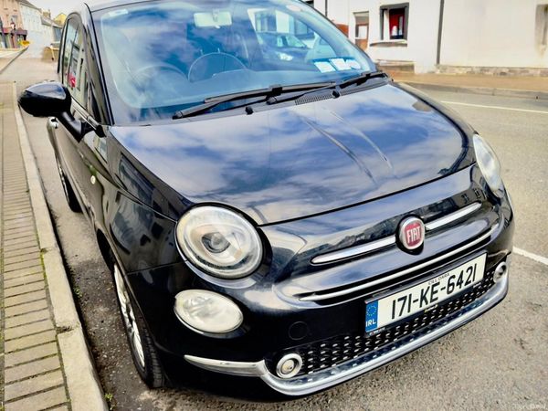 Fiat 500 Hatchback, Petrol, 2017, Black