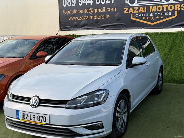 Volkswagen Golf Hatchback, Petrol, 2018, White