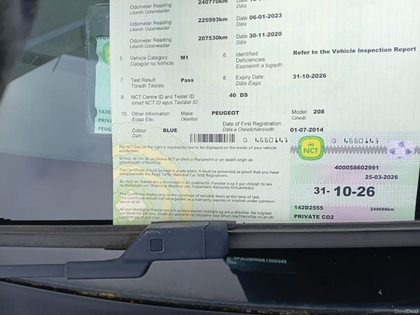 Peugeot 208 Hatchback, Diesel, 2014, Blue