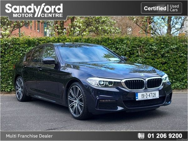 BMW 5-Series Saloon, Petrol Plug-in Hybrid, 2019, Black
