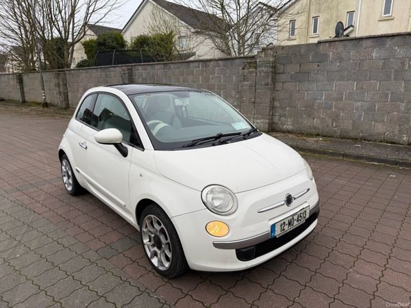 Fiat 500 Hatchback, Petrol, 2012, White