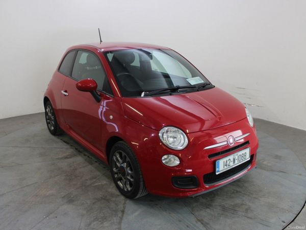 Fiat 500 Hatchback, Petrol, 2014, Red